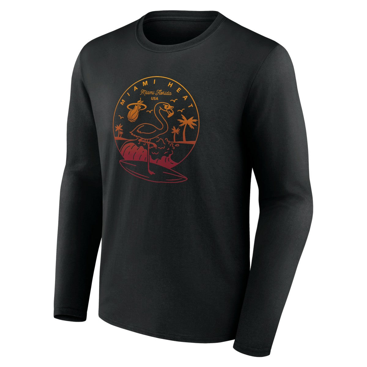 Black Miami Heat Tip-Off Long Sleeve T-Shirt | NBA