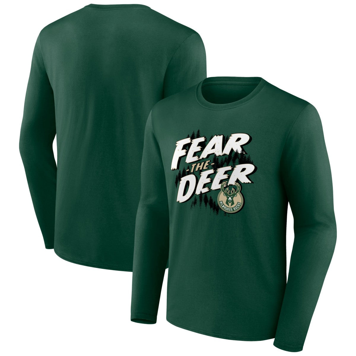 Hunter Green Milwaukee Bucks Tip-Off Long Sleeve T-Shirt | NBA