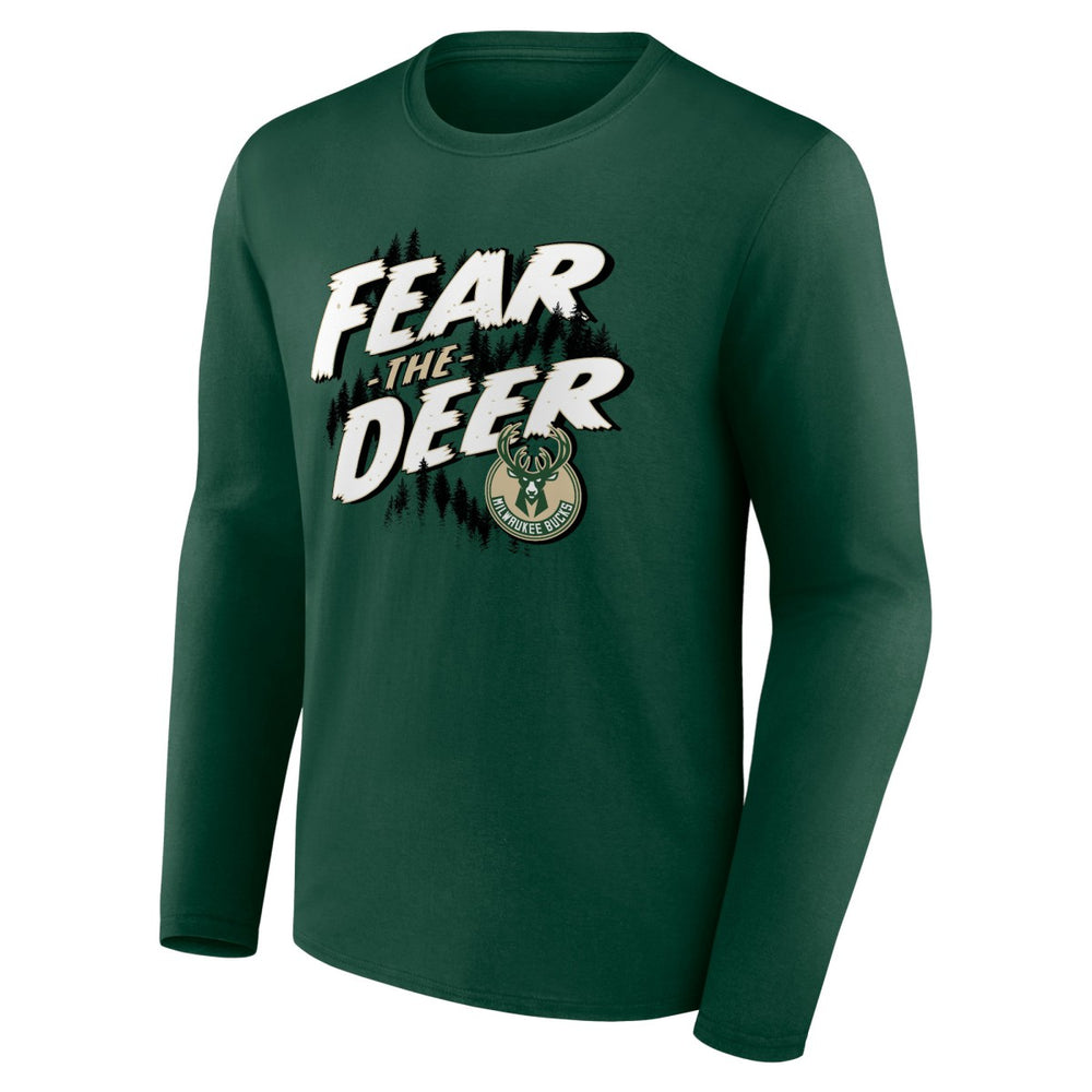 Hunter Green Milwaukee Bucks Tip-Off Long Sleeve T-Shirt | NBA
