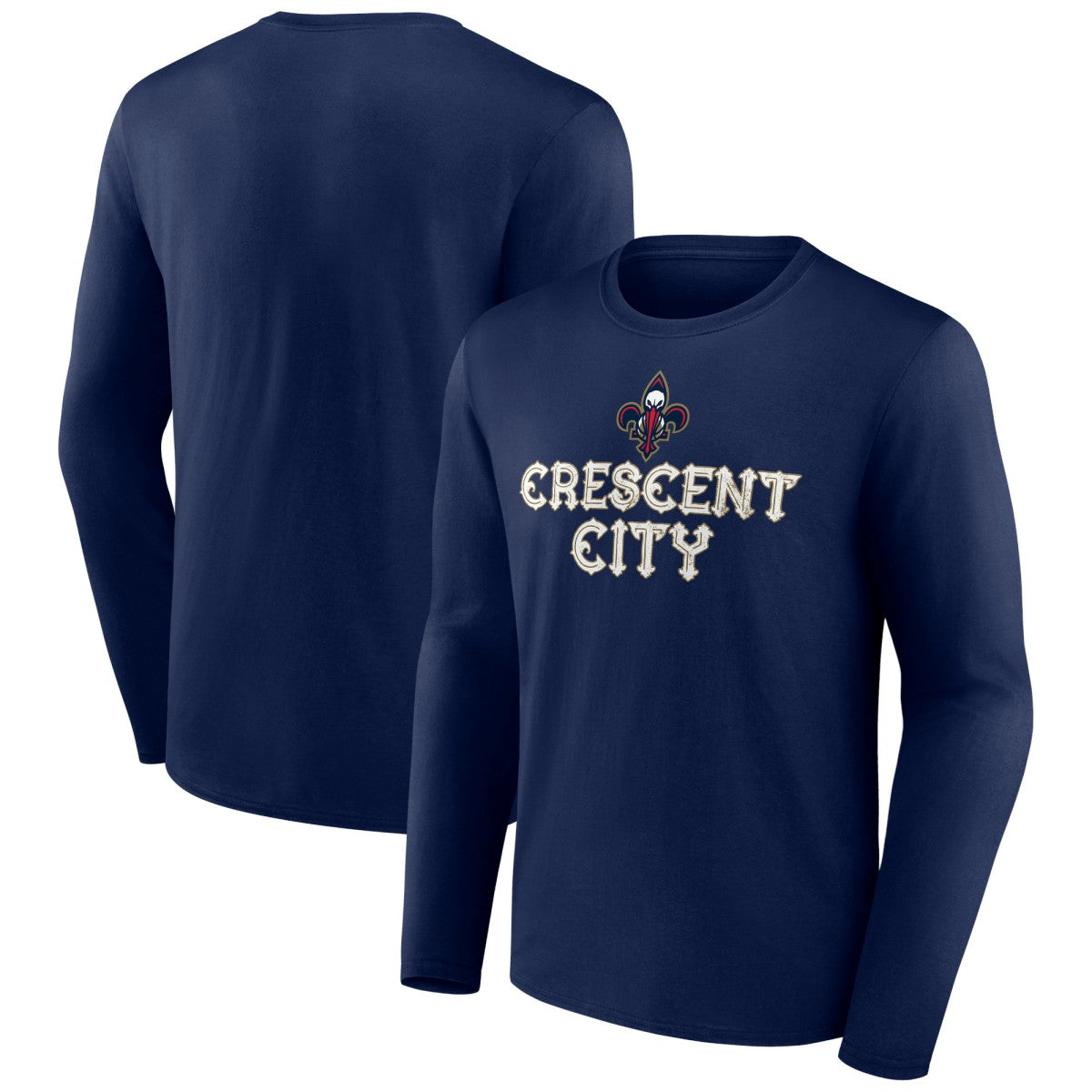 Navy New Orleans Pelicans Tip-Off Long Sleeve T-Shirt | NBA