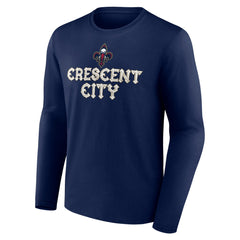 Navy New Orleans Pelicans Tip-Off Long Sleeve T-Shirt | NBA