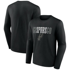 Black San Antonio Spurs Tip-Off Long Sleeve T-Shirt | NBA