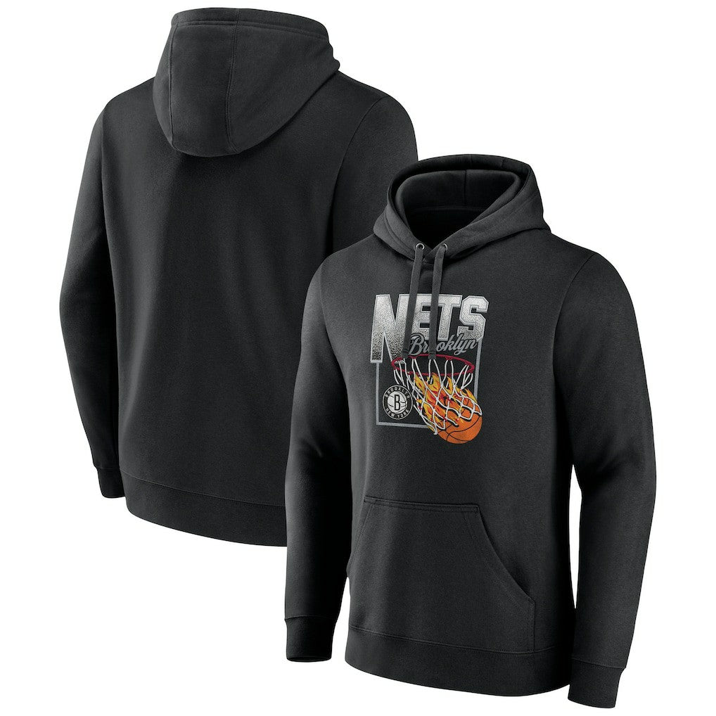 Black Brooklyn Nets Alley Oop Pullover Hoodie | NBA