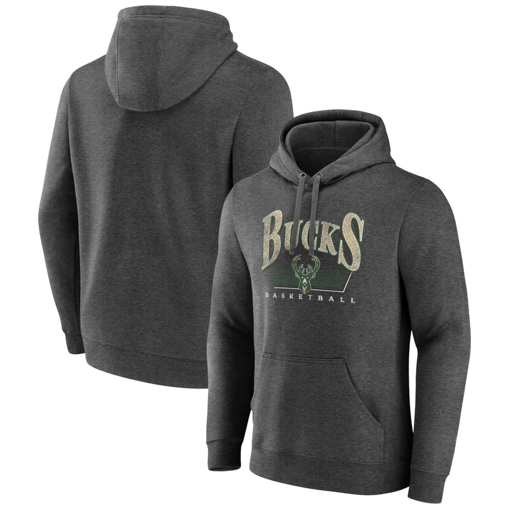 Charcoal Milwaukee Bucks Selection Pullover Hoodie | NBA