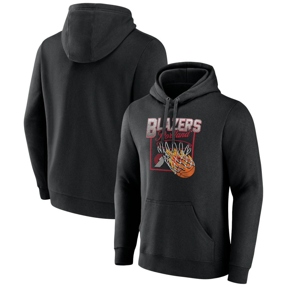 Black Portland Trail Blazers Alley Oop Pullover Hoodie | NBA