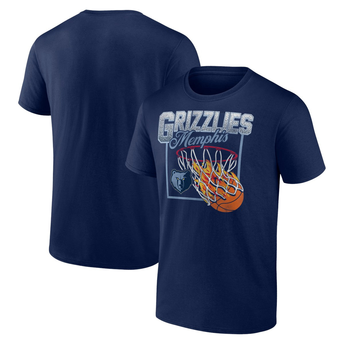 Navy Memphis Grizzlies Alley Oop T-Shirt | NBA
