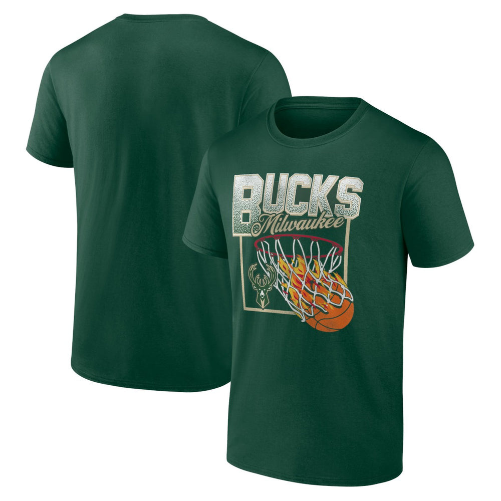 Hunter Green Milwaukee Bucks Alley Oop T-Shirt | NBA