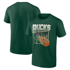 Hunter Green Milwaukee Bucks Alley Oop T-Shirt | NBA