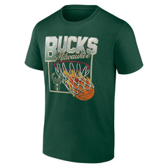 Hunter Green Milwaukee Bucks Alley Oop T-Shirt | NBA