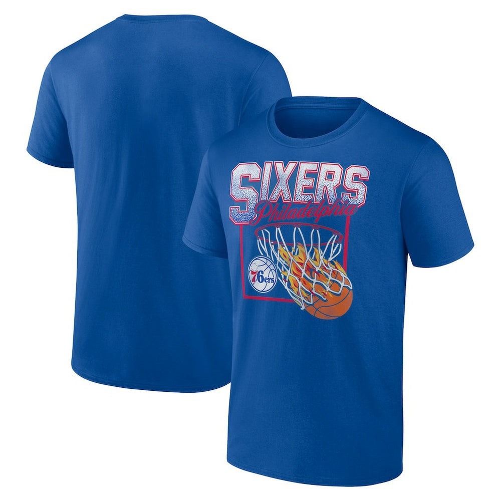 Royal Philadelphia 76ers Alley Oop T-Shirt | NBA