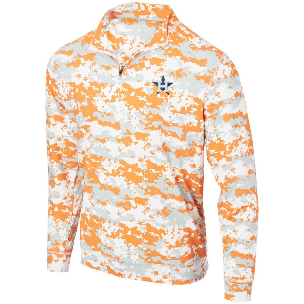 Houston Astros Digital Camo Performance Quarter-Zip Pullover Jacket - MLB Jackets