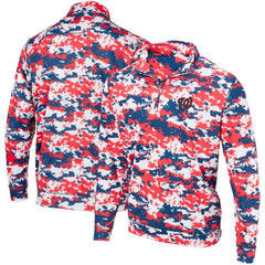 Washington Nationals Digital Camo Performance Quarter-Zip Pullover Jacket - MLB Jackets