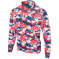 Texas Rangers Digital Camo Performance Quarter-Zip Pullover Jacket - MLB Jackets
