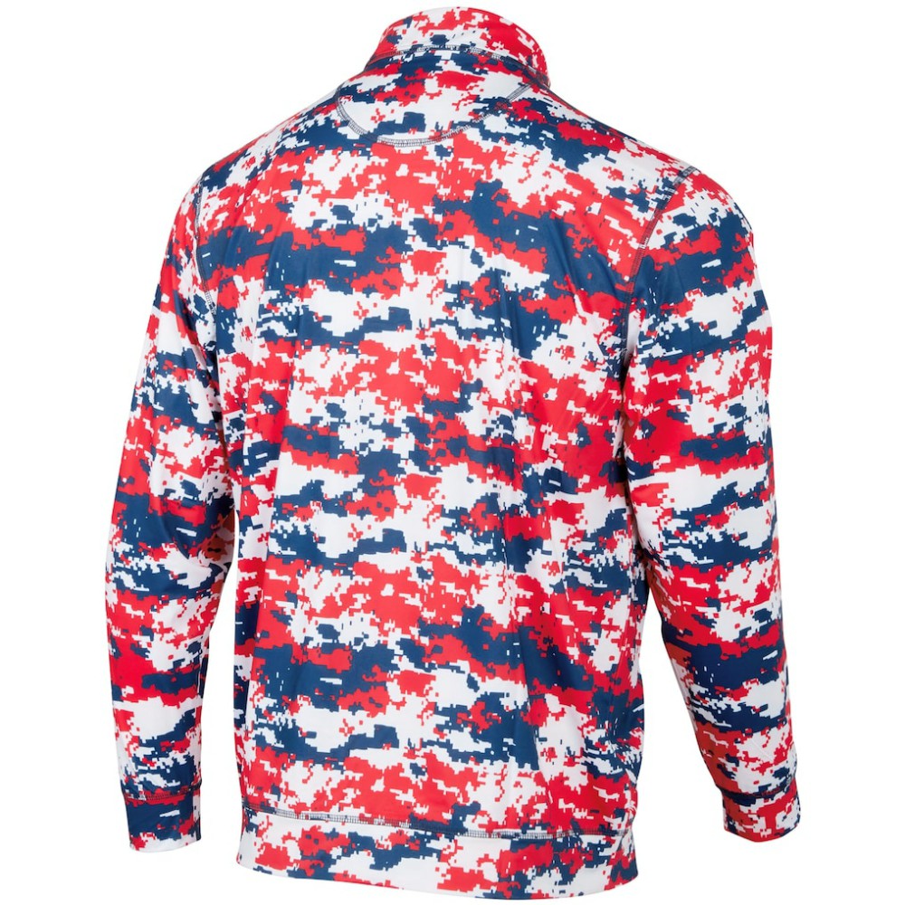 Texas Rangers Digital Camo Performance Quarter-Zip Pullover Jacket - MLB Jackets
