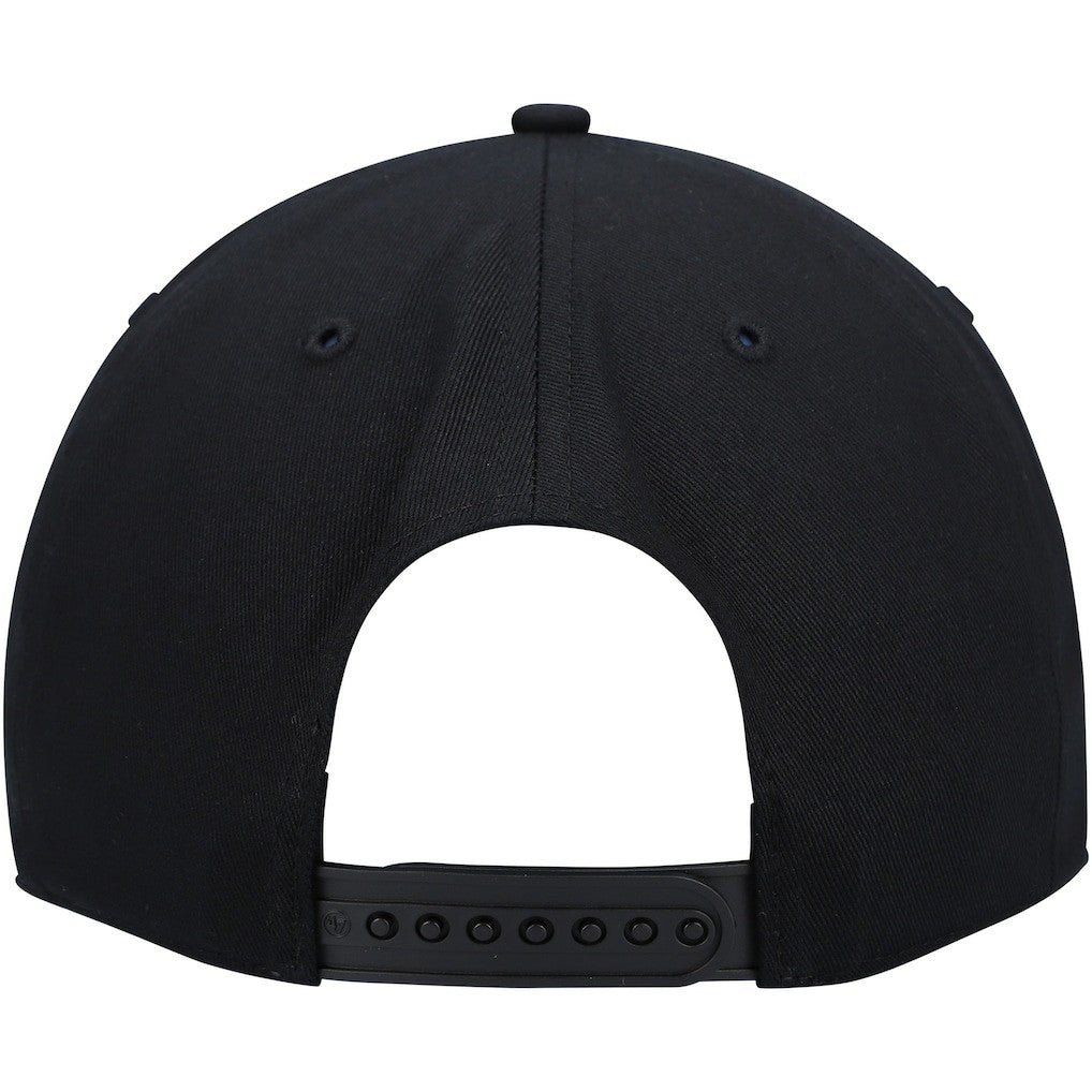 Black Indiana Pacers '47 Crosstown Script Hitch Snapback Hat | NBA