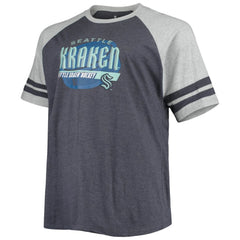 Seattle Kraken Big & Tall Raglan T-Shirt -  NHL T-shirts