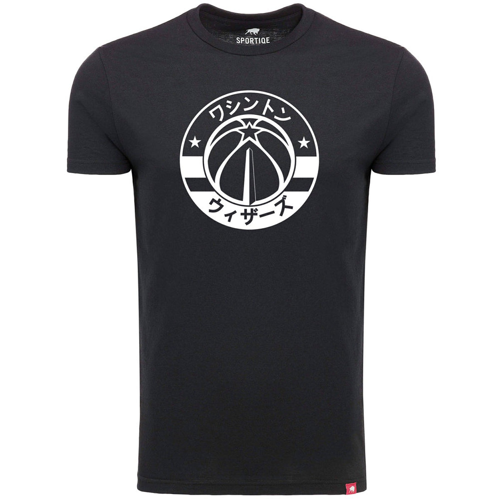 Black Washington Wizards Sportiqe Japanese Language Comfy Tri-Blend T-Shirt | NBA