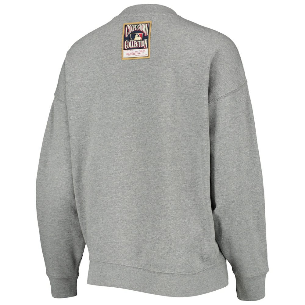 St. Louis Cardinals Mitchell & Ness Women's Cooperstown Collection Logo Lightweight Pullover Sweatshirt - MLB Pullover