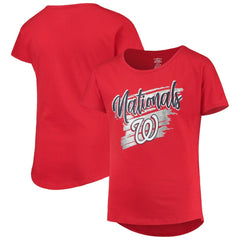 Washington Nationals Girls Youth Dream Scoop-Neck T-Shirt - MLB T-shirts