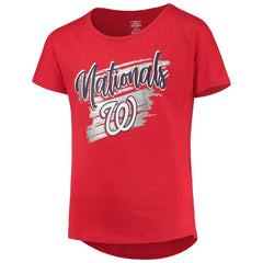 Washington Nationals Girls Youth Dream Scoop-Neck T-Shirt - MLB T-shirts