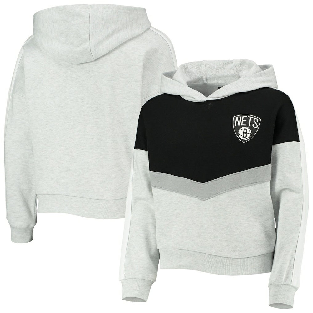 Heathered Gray Brooklyn Nets Girls Youth All Yours Pullover Hoodie | NBA