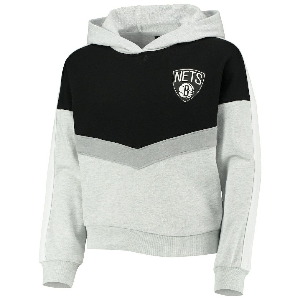 Heathered Gray Brooklyn Nets Girls Youth All Yours Pullover Hoodie | NBA
