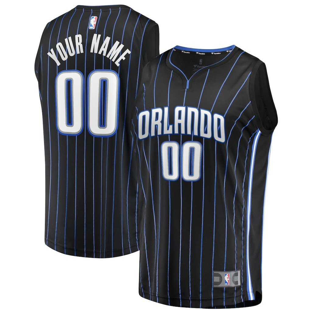 Icon Edition Orlando Magic Youth Fast Break Replica Custom Jersey Black | NBA