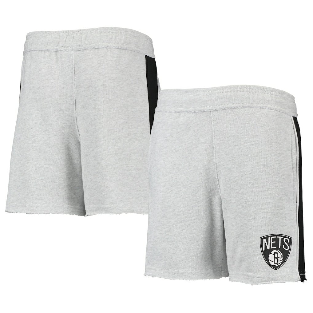 Heathered Gray Brooklyn Nets Youth Wingback Shorts | NBA