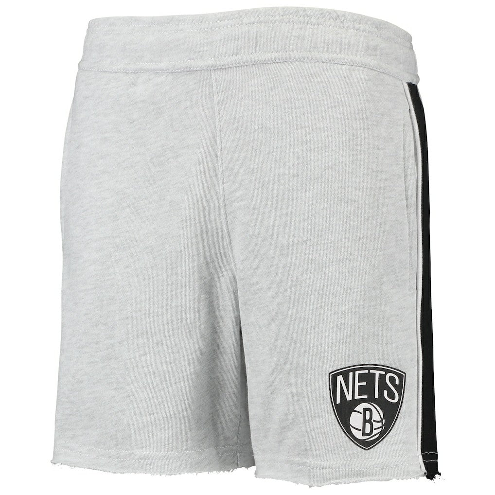Heathered Gray Brooklyn Nets Youth Wingback Shorts | NBA