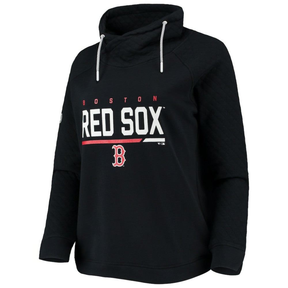 Boston Red Sox Levelwear Women's Vega Funnel Neck Raglan Pullover Sweatshirt - MLB Pullover