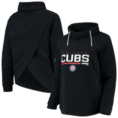 Chicago Cubs Levelwear Women's Vega Funnel Neck Raglan Pullover Sweatshirt - MLB Pullover