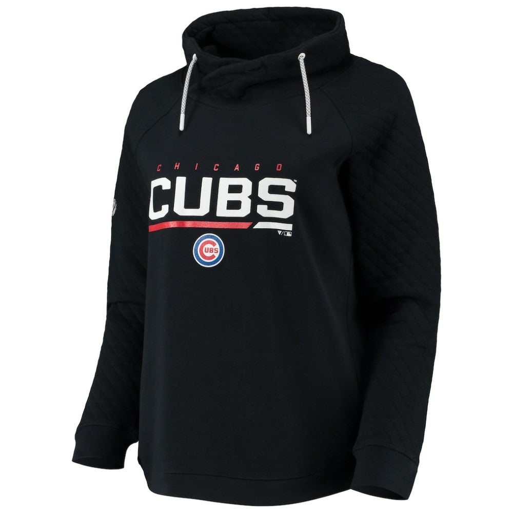 Chicago Cubs Levelwear Women's Vega Funnel Neck Raglan Pullover Sweatshirt - MLB Pullover