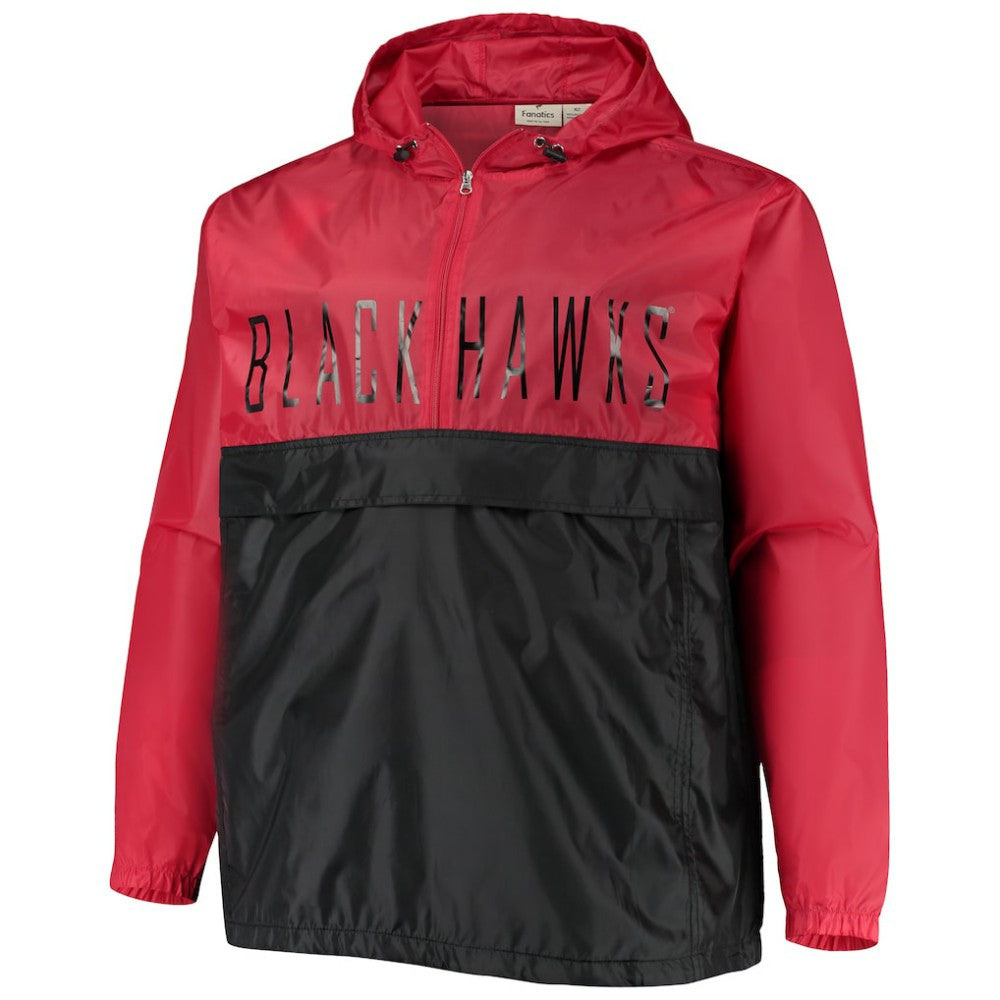 Chicago Blackhawks Big & Tall Anorak Half-Zip Pullover Hoodie -  NHL Hoodies