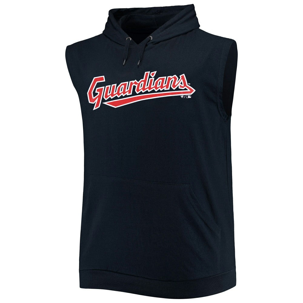 Cleveland Guardians Jersey Muscle Sleeveless Pullover Hoodie - MLB Jerseys