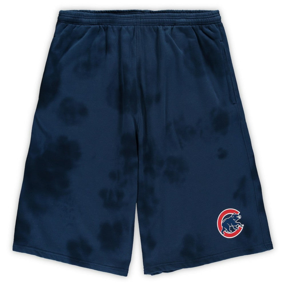 Chicago Cubs Big & Tall Tye Dye Fleece Shorts - MLB Shorts