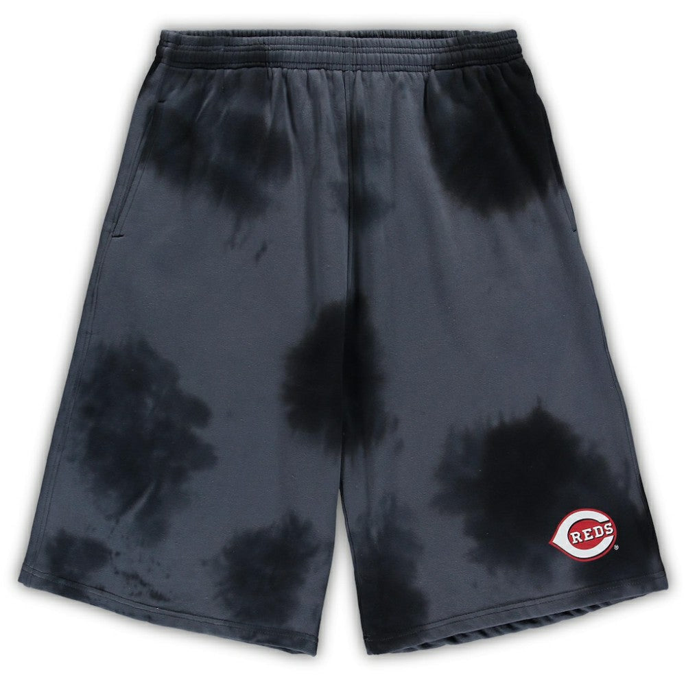 Cincinnati Reds Big & Tall Tye Dye Fleece Shorts - MLB Shorts