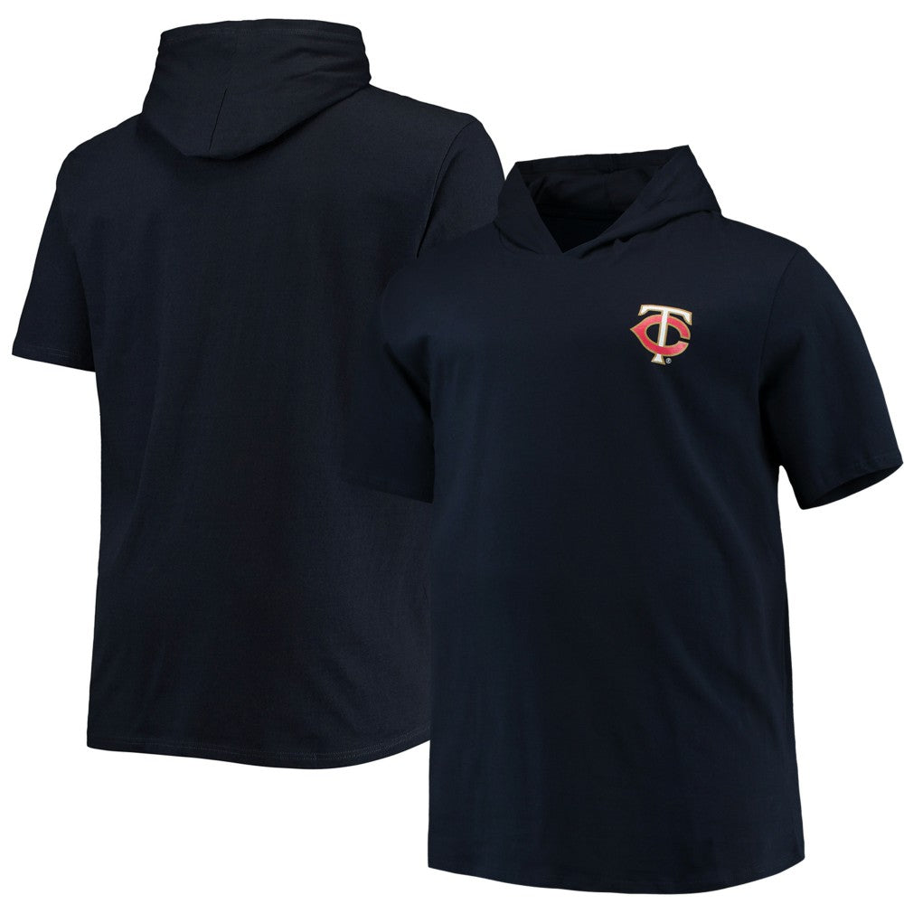 Minnesota Twins Big & Tall Jersey Short Sleeve Pullover Hoodie T-Shirt - MLB Jerseys