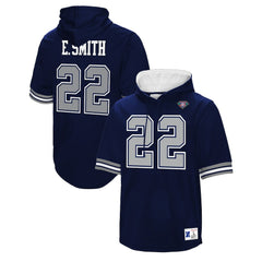 Dallas Cowboys Emmitt Smith  Retired Player Mesh Name & Number Hoodie T-Shirt | NFL Hot