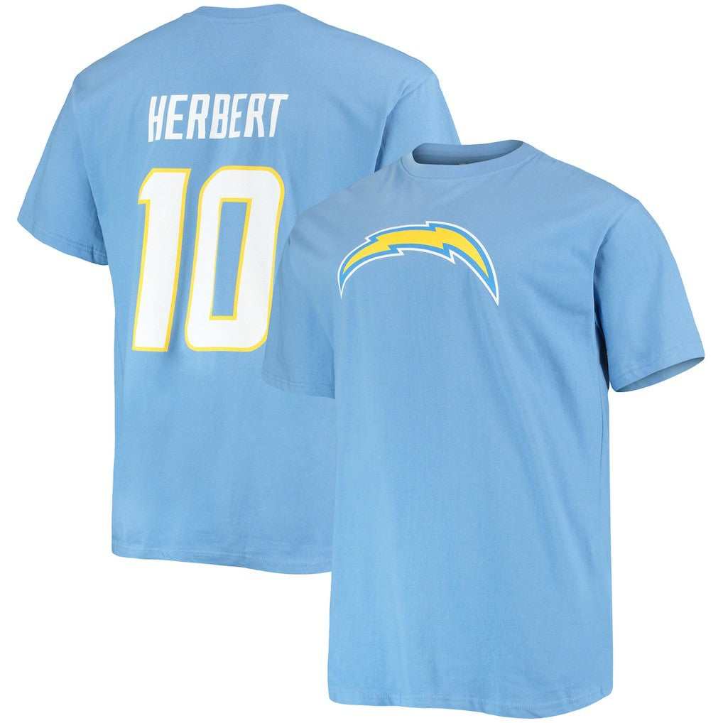 Los Angeles Chargers Justin Herbert  Big & Tall Player Name & Number T-Shirt | NFL US