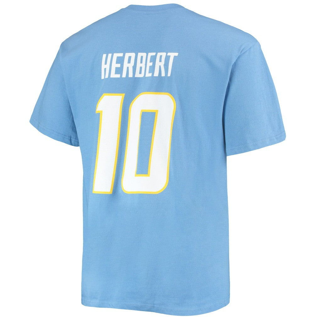 Los Angeles Chargers Justin Herbert  Big & Tall Player Name & Number T-Shirt | NFL US