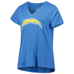 Los Angeles Chargers Justin Herbert  Women's Plus Size Name & Number V-Neck T-Shirt | NFL US