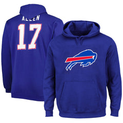 Buffalo Bills Josh Allen  Big & Tall Fleece Name & Number Pullover Hoodie | NFL Outlet