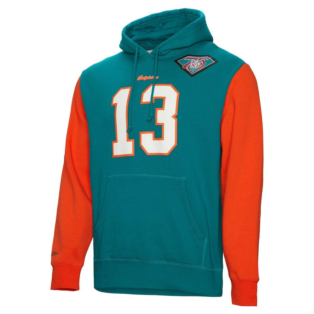 Miami Dolphins Dan Marino  Retired Player Name & Number Pullover Hoodie | NFL Outlet