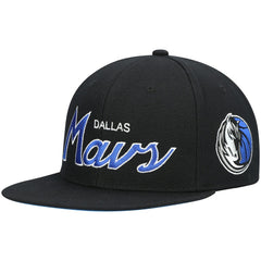 Black Dallas Mavericks Hardwood Classics Script 2.0 Snapback Hat sale | NBA
