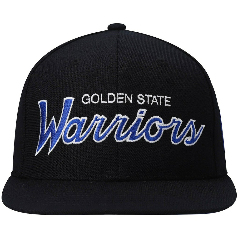 Black Golden State Warriors Hardwood Classics Script 2.0 Snapback Hat sale | NBA