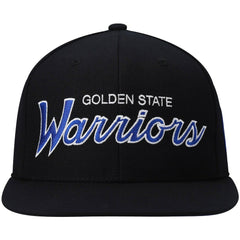 Black Golden State Warriors Hardwood Classics Script 2.0 Snapback Hat sale | NBA