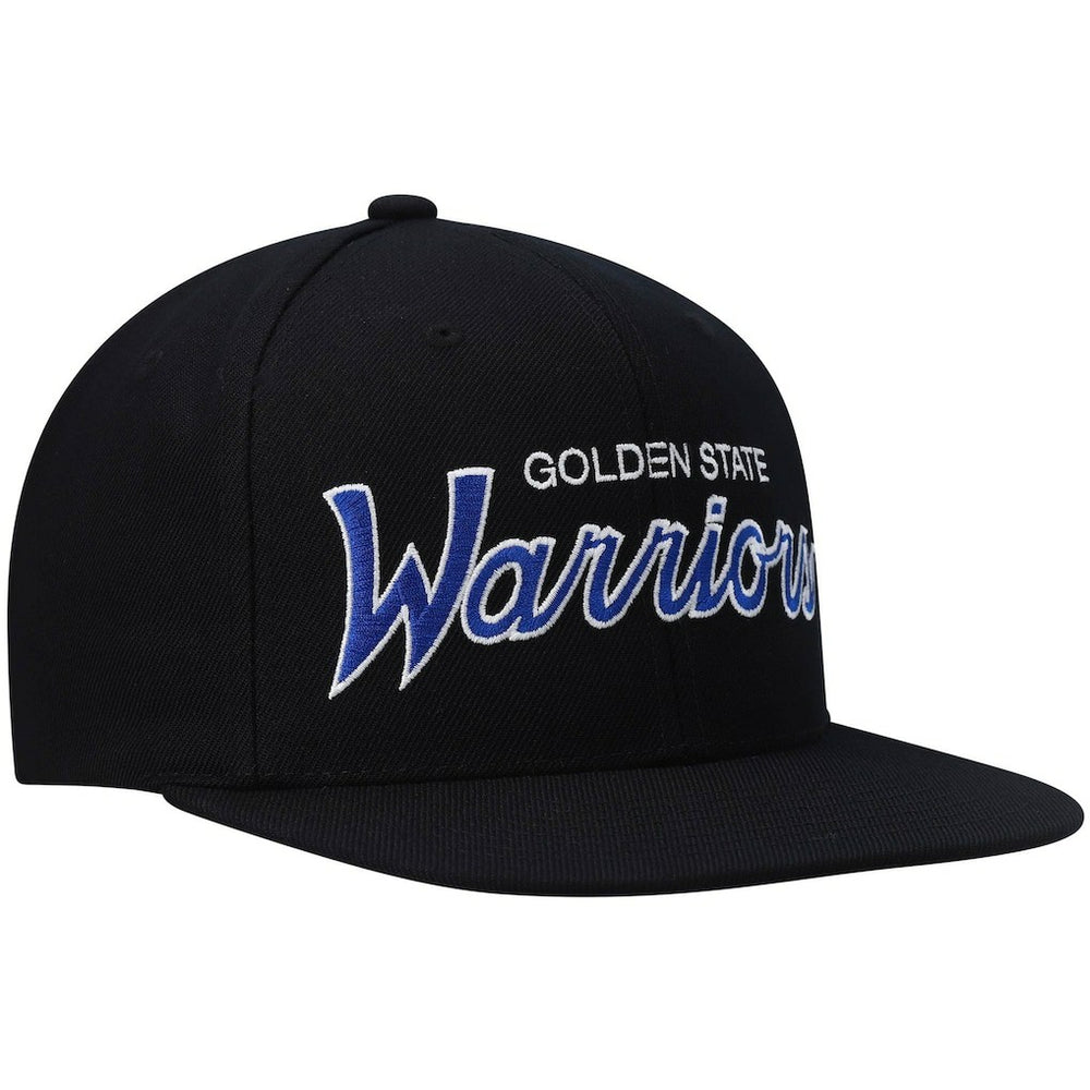 Black Golden State Warriors Hardwood Classics Script 2.0 Snapback Hat sale | NBA