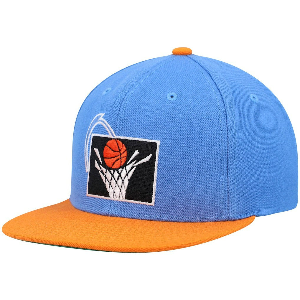 Blue/Orange Cleveland Cavaliers Hardwood Classics Team Two-Tone 2.0 Snapback Hat sale | NBA