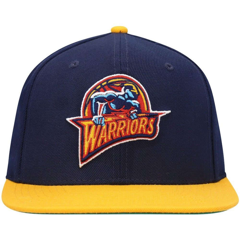 Navy/Gold Golden State Warriors Hardwood Classics Team Two-Tone 2.0 Snapback Hat sale | NBA