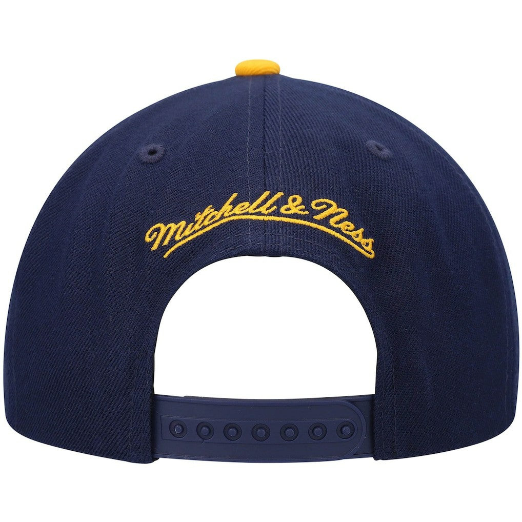 Navy/Gold Golden State Warriors Hardwood Classics Team Two-Tone 2.0 Snapback Hat sale | NBA